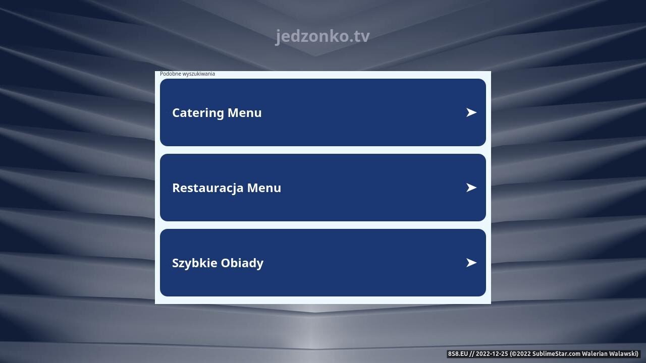 Zrzut ekranu Blog kulinarny - przepisy na szybki obiad