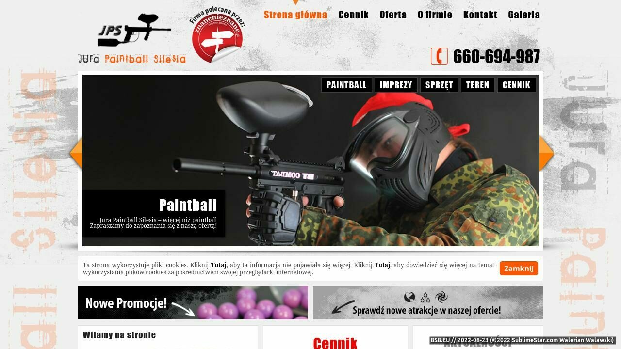 Zrzut ekranu Jura Paintball Squad - Paintball na Jurze i Śląsku