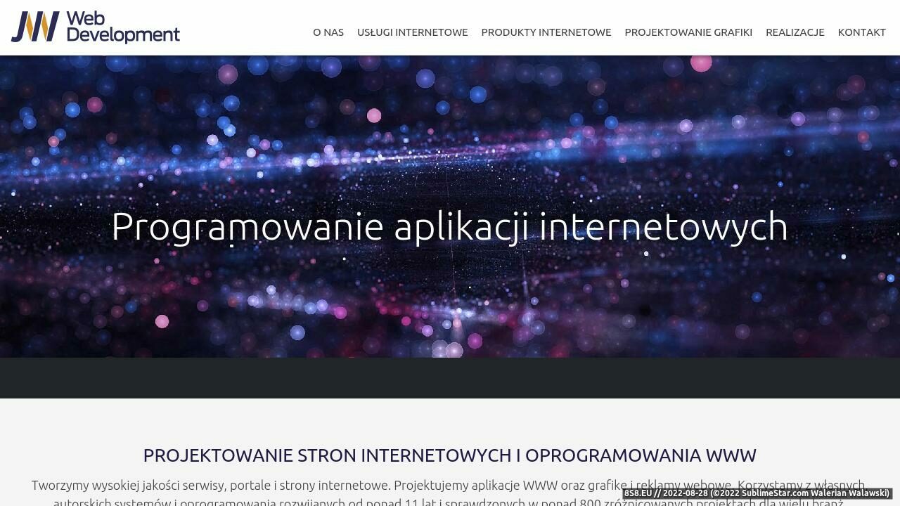 Zrzut ekranu Projektowanie stron Inowrocław