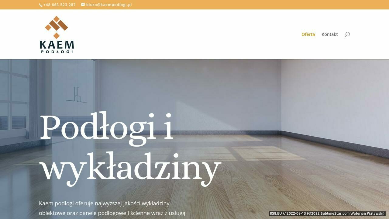 Sprzedaż i montaż podłóg (strona www.kaempodlogi.pl - Kaem Podłogi)