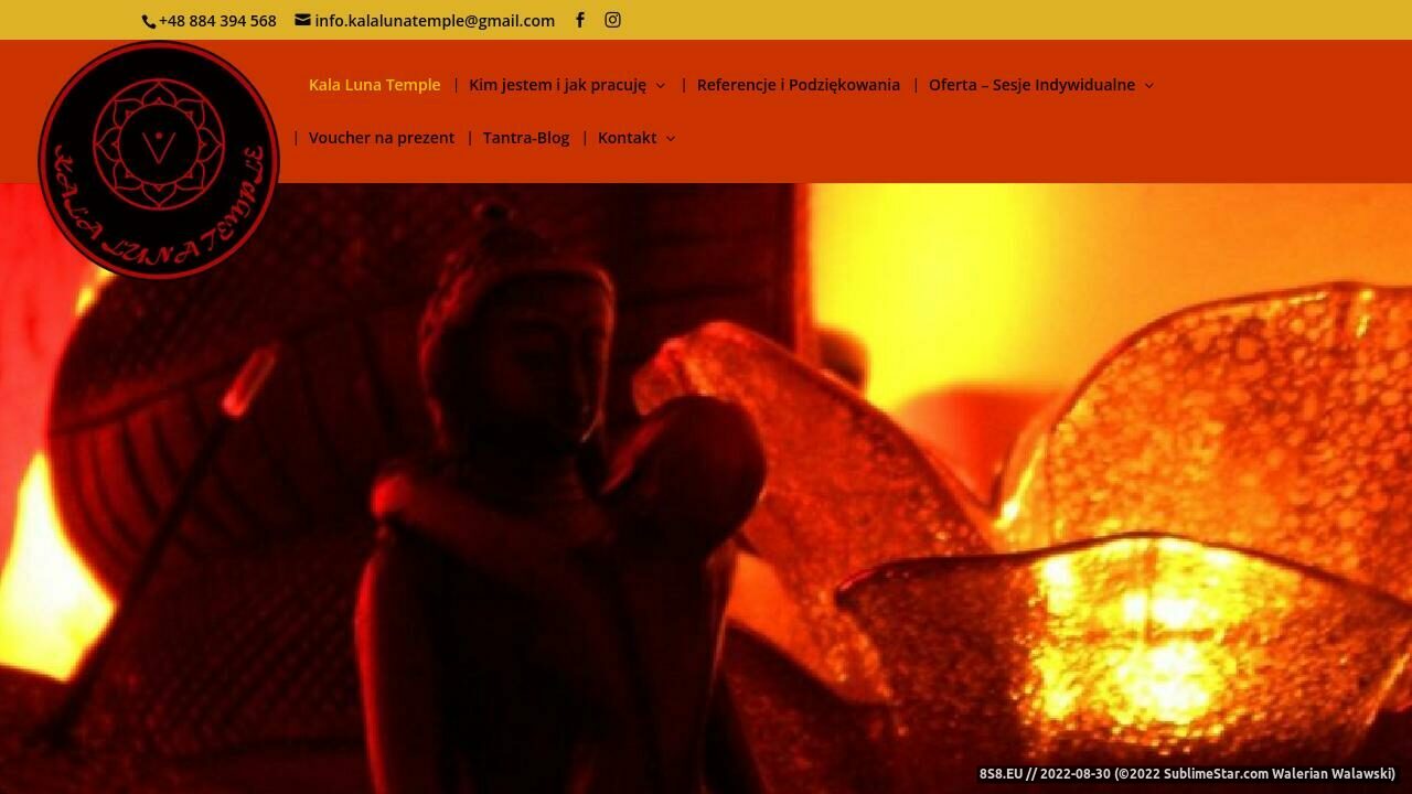 Zrzut ekranu Tantra masaż, masaże tantryczne i energetyczne