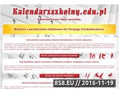 Miniaturka www.kalendarzszkolny.edu.pl (Fotokalendarz z własnymi zdjęciami - własny kalendarz ścienny)