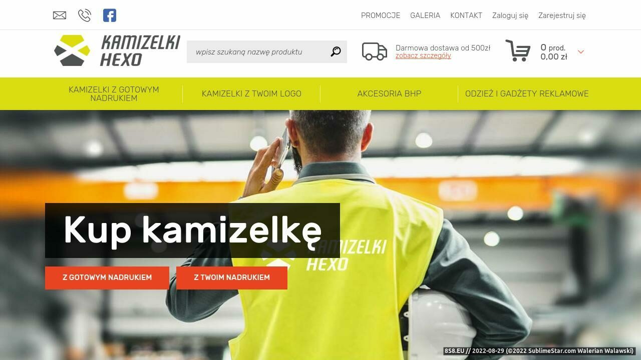 Kamizelki ostrzegawcze z nadrukiem - Sklep online (strona www.kamizelki.hexo.pl - Kamizelki.hexo.pl)