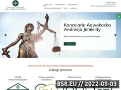 Zrzut strony Kancelaria adwokacka adw. Andrzej Jemielita usługi prawne