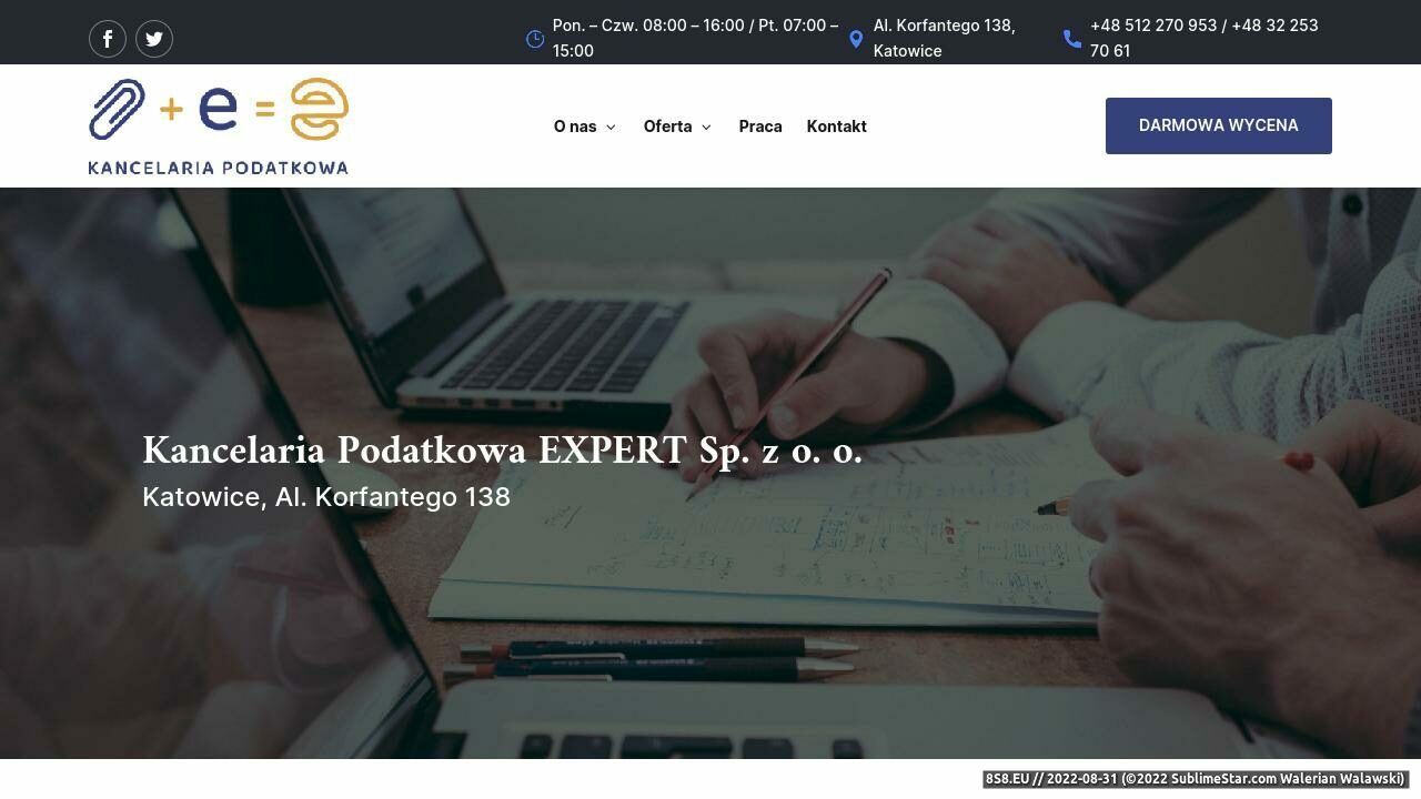 Zrzut ekranu Podatki Katowice