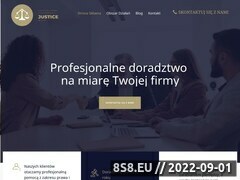 Miniaturka www.kancelaria-justice.pl (Kancelaria Prawna Justice, prawnik Płock)