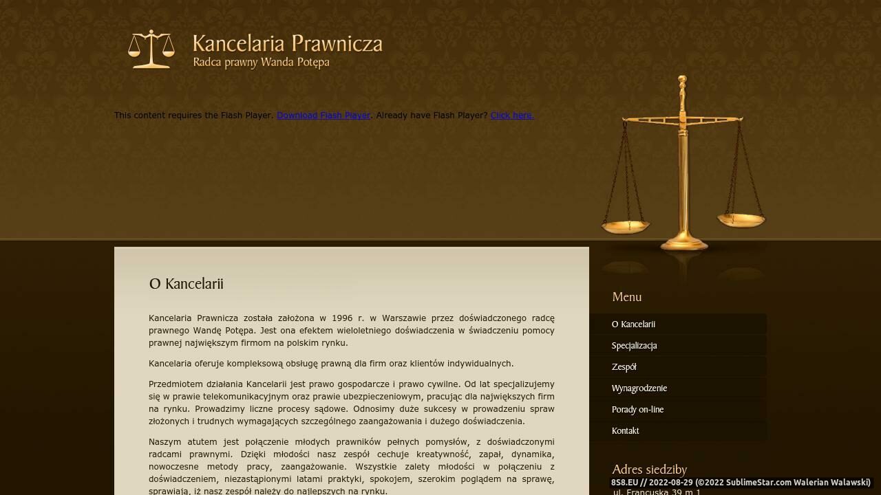 Porady prawne przez internet (strona kancelaria-potepa.pl - Kancelaria-potepa.pl)