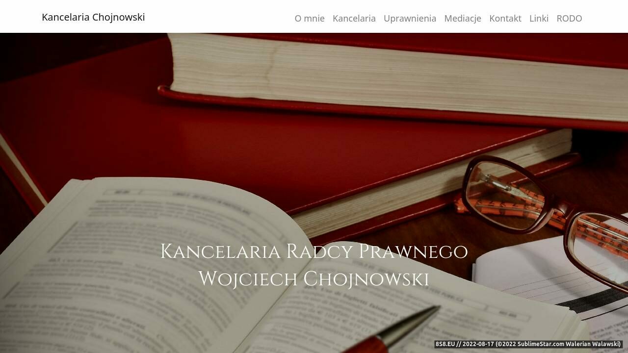 Zrzut ekranu Radca prawny W.Chojnowski - kancelaria Bydgoszcz