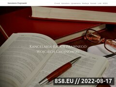 Zrzut strony Radca prawny W.Chojnowski - kancelaria Bydgoszcz