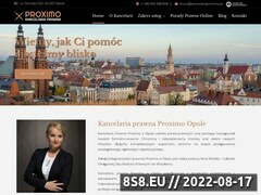 Miniaturka kancelariaproximo.pl (Strona oferująca usługi prawne i pomoc prawną)