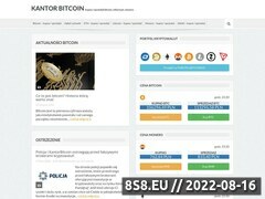 Zrzut strony Kurs Bitcoin