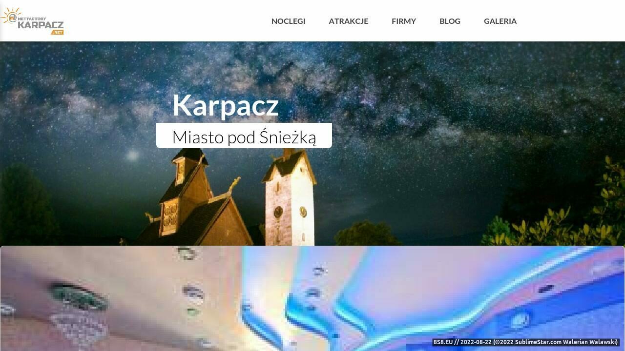 Zrzut ekranu Portal miasta Karpacz