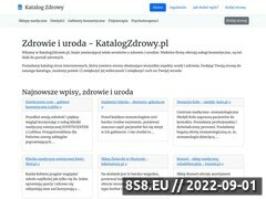 Miniaturka www.katalogzdrowy.pl (Katalog zdrowia i urody)