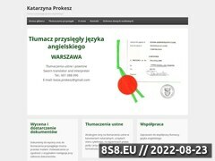 Miniaturka domeny www.katarzyna-prokesz.pl