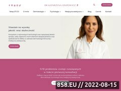 Miniaturka katarzynaosipowicz.pl (Dermatolog Warszawa - Medycyna estetyczna Warszawa)