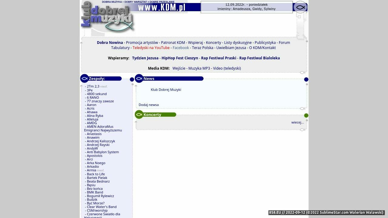 Klub Dobrej Muzyki (strona www.kdm.pl - Kdm.pl)