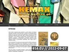Zrzut strony KEMAX producent skór
