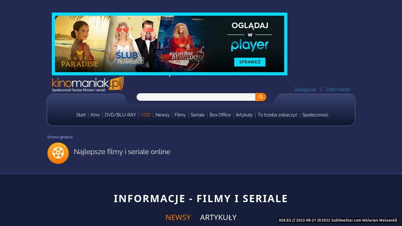 Film i kino - filmy, napisy do filmów (strona kinomaniak.pl - Kinomaniak.pl)