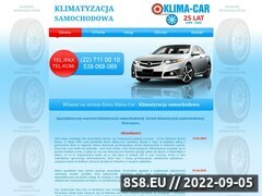 Miniaturka strony Klima-Car - klimatyzacja samochodowa, serwis klimatyzacji Warszawa