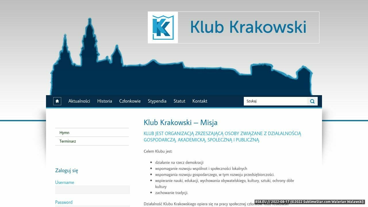 Klub Krakowski (strona www.klubkrakowski.pl - Klubkrakowski.pl)