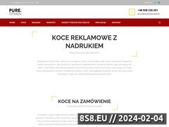 Miniaturka www.kocereklamowe.pl (Koce reklamowe - koce z nadrukiem - koc z logo)