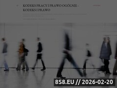 Zrzut strony Blog na temat prawa