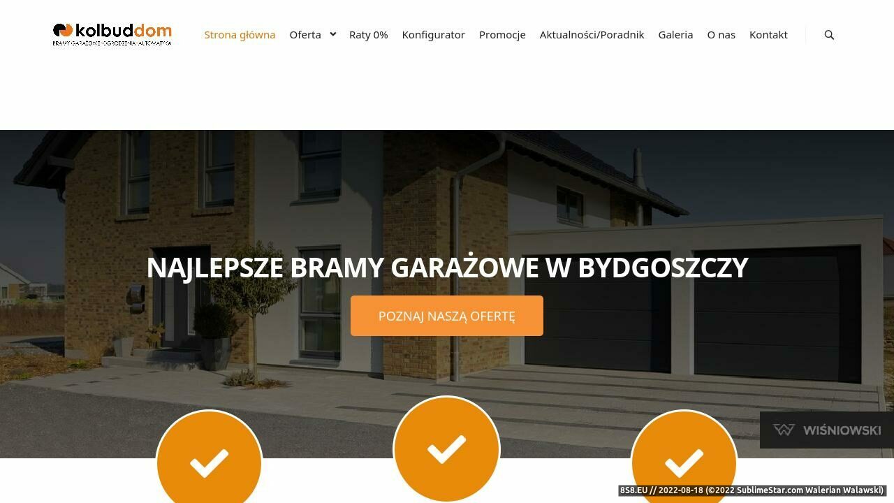 Bramy garażowe Bydgoszcz, ogrodzenia, drzwi i okna (strona www.kolbuddom.pl - Kolbuddom.pl)