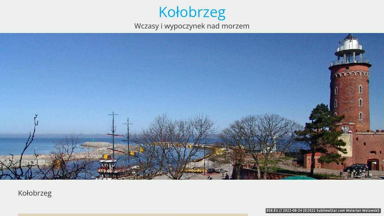 Zrzut ekranu Kołobrzeg