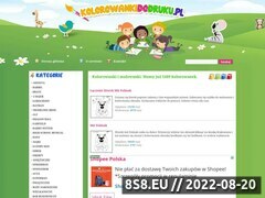 Miniaturka kolorowankidodruku.pl (<strong>kolorowanki</strong> do wydruku dla dzieci)