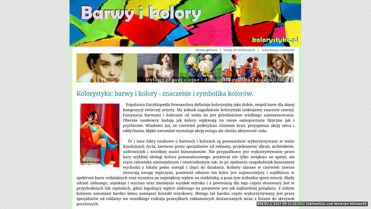 Wszystkie kolory (strona www.kolorystyka.pl - Kolorystyka.pl)