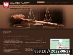 Miniaturka strony Kancelaria Komornicza Maksymilian Szostek