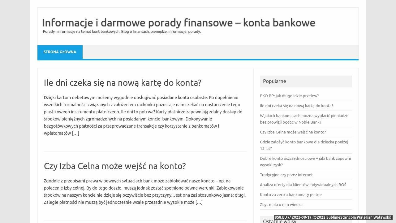 Konta osobiste (strona konto-bankowe.org.pl - Konto-bankowe.org.pl)