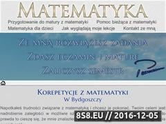 Miniaturka www.korepetycjematematyka.bydgoszcz.pl (Korepetycje matematyka)