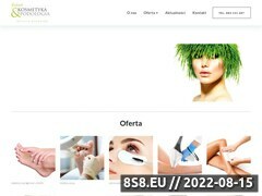 Zrzut strony Kosmetyka profesjonalna, podologia, makijaż i medycyna estetyczna