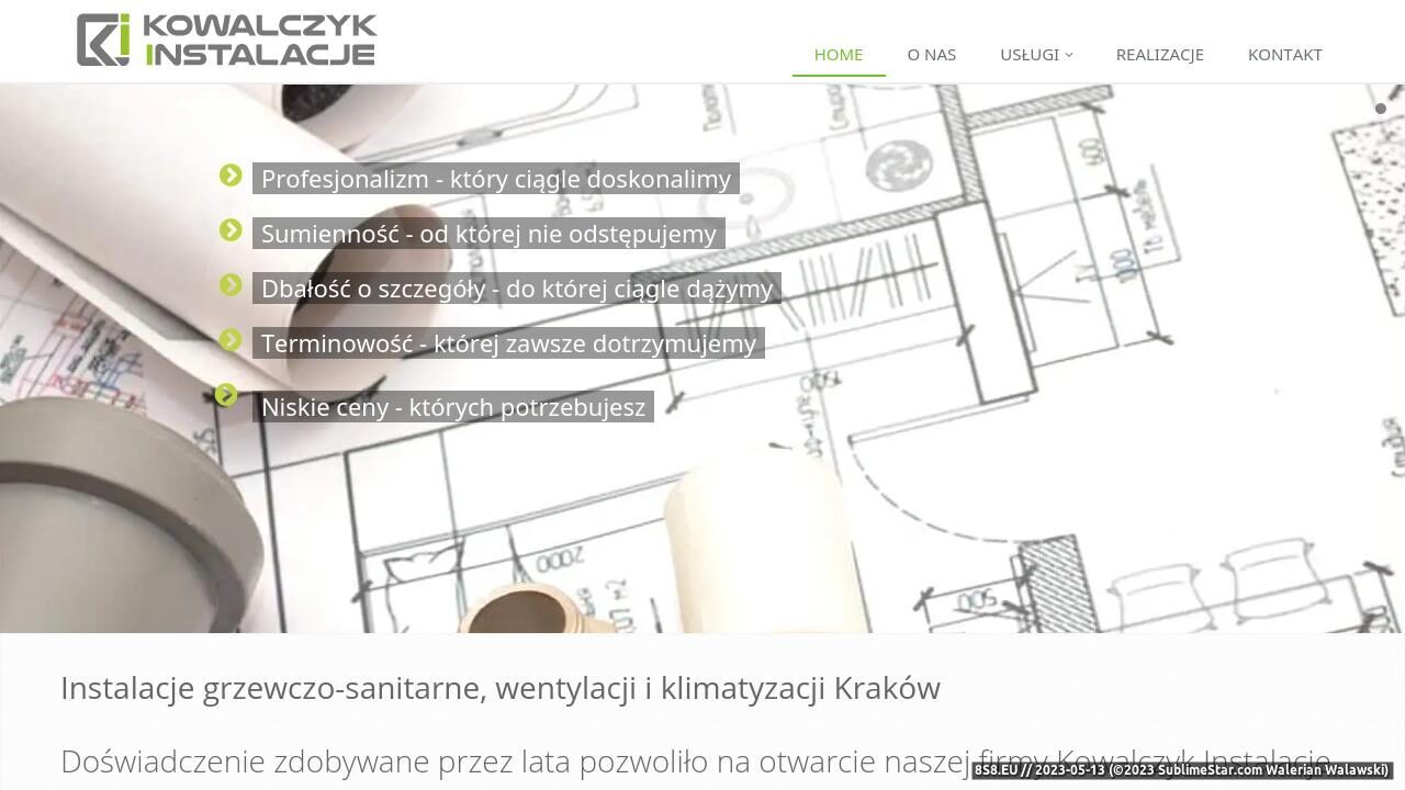 Zrzut ekranu Instalacje grzewczo-sanitarne, wentylacji i klimatyzacji
