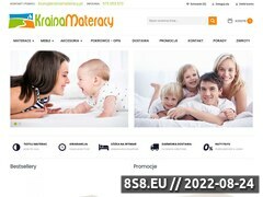 Miniaturka krainamateracy.pl (<strong>materace do spania</strong> KrainaMateracy.pl)