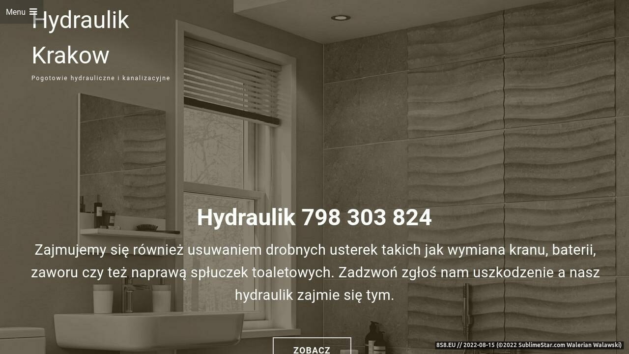 Usługi hydrauliczne i kanalizacyjne w Krakowie (strona krakowhydraulik.pl - Krakowhydraulik.pl)