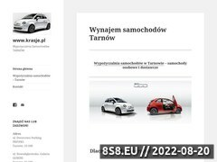 Miniaturka www.krasje.pl (<strong>wypożyczalnia samochodów</strong> Tarnów - wynajem aut)
