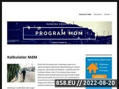 Miniaturka kredytmdm.pl (Strona oblicza wysokość dofinansowania MdM)