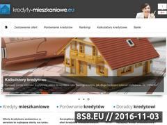 Miniaturka domeny www.kredyty-mieszkaniowe.eu