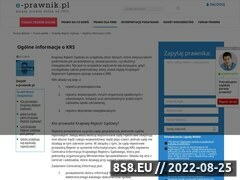 Miniaturka domeny krs.e-prawnik.pl