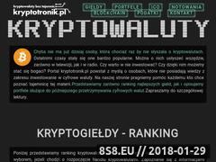 Miniaturka kryptotronik.pl (Strona z informacjami o kryptowalutach)