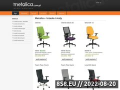 Miniaturka strony Metalica - krzesła i stoły