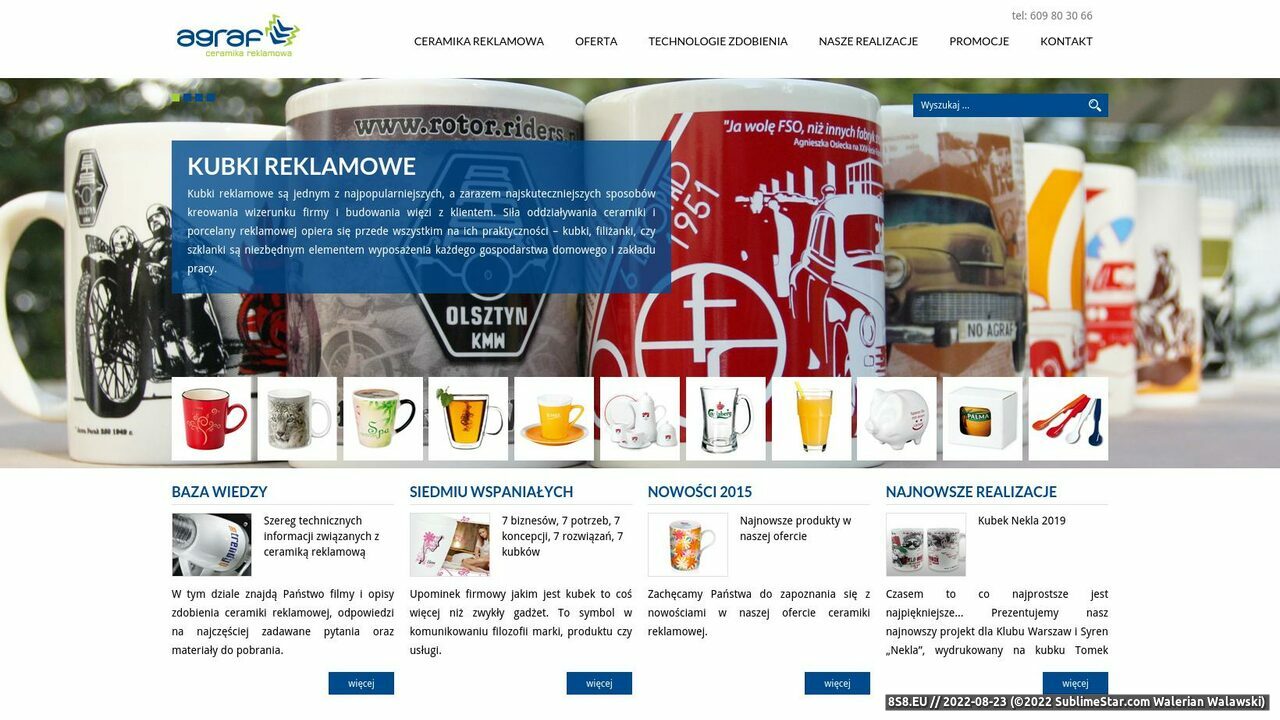 Kubki reklamowe z nadrukiem - Agraf (strona www.kubki.olsztyn.pl - Kubki.olsztyn.pl)
