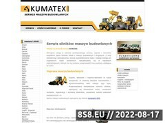Miniaturka strony Kumatex maszyny budowlane - naprawa Kubota