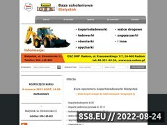 Miniaturka domeny kurs-operatora-koparkoladowarki-bialystok.pl