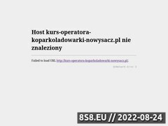 Miniaturka domeny kurs-operatora-koparkoladowarki-nowysacz.pl