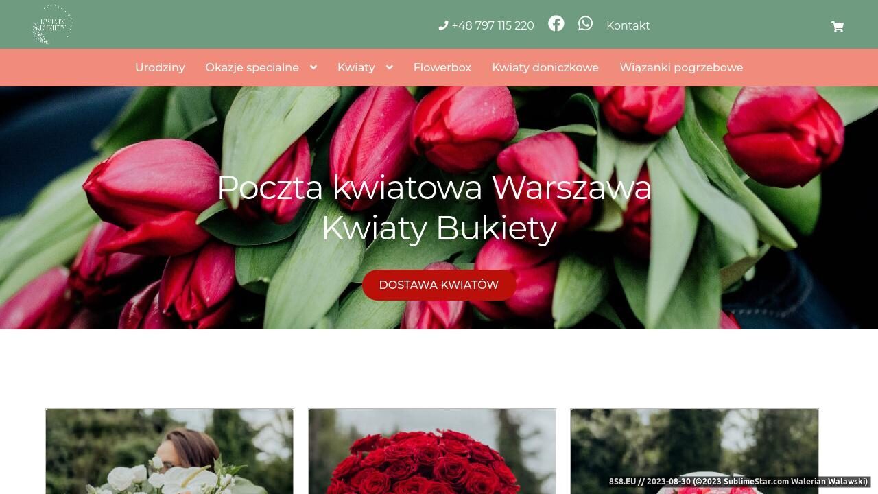 Kwiaciarnia Warszawa - dostawa kwiatów i bukietów (strona kwiaty-bukiety.com.pl - Kwiaty-Bukiety)