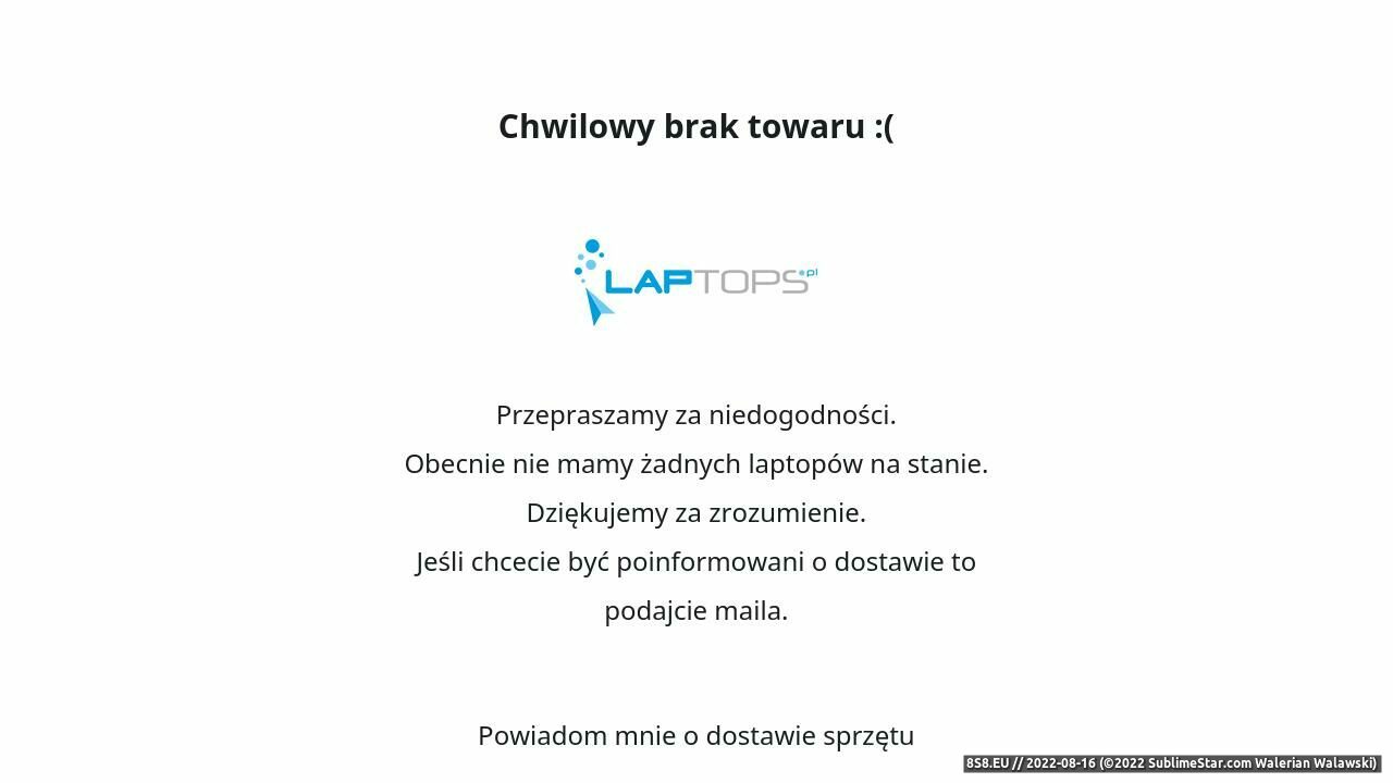 Laptopy poleasingowe (strona www.laptops.pl - Laptops.pl)