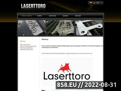 Zrzut strony Laserttoro - gicie blach, cicie laserowe